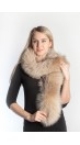 Platinum  fox fur scarf - cream